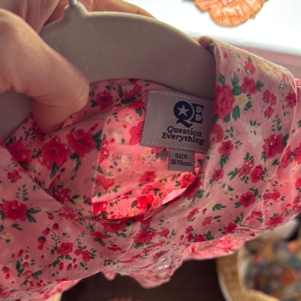 Floral Pink Baby Dress - Picture 5 of 5